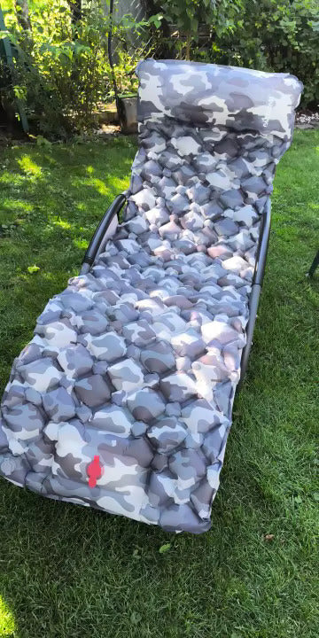 sleeping pad on a chair