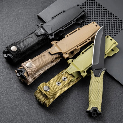 Fixed blade survival knives with sheaths, tactical camping knives available in multiple colors