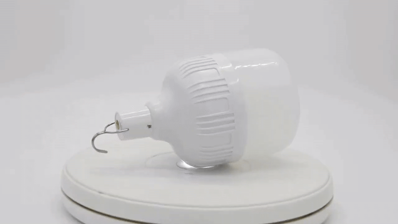 Rotation of a LED light rechargeable