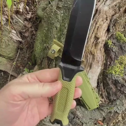 video showing a hunting knife