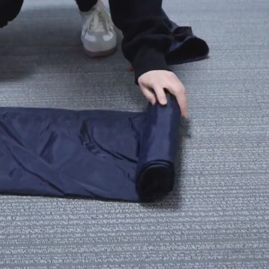Video showing instructions of how to use a sleeping pad